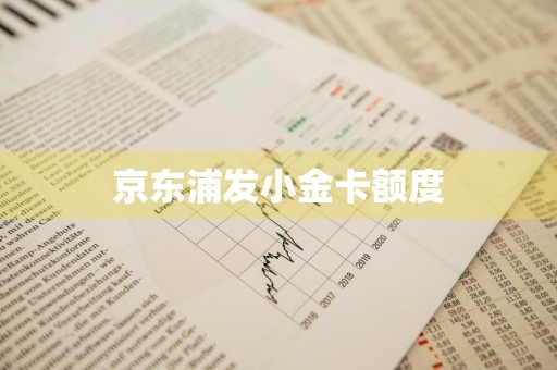 京东浦发小金卡额度
