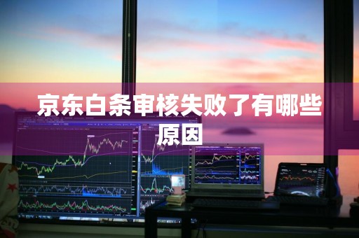 京东白条审核失败了有哪些原因