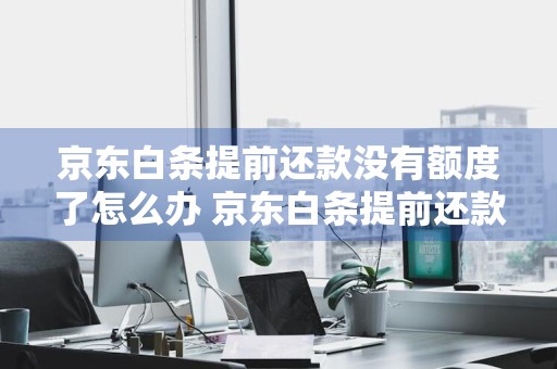京东白条提前还款没有额度了怎么办 京东白条提前还款没有额度了怎么办啊