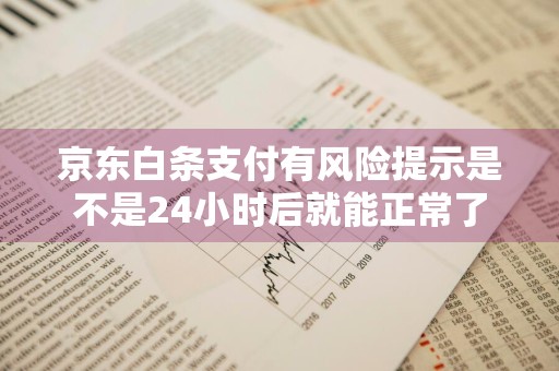 京东白条支付有风险提示是不是24小时后就能正常了