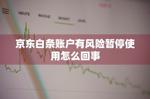 京东白条账户有风险暂停使用怎么回事