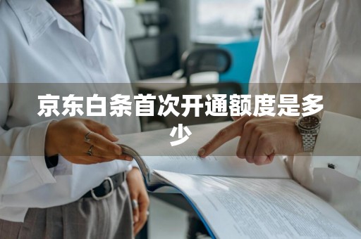 京东白条首次开通额度是多少