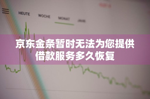 京东金条暂时无法为您提供借款服务多久恢复