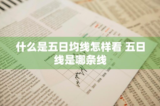 什么是五日均线怎样看 五日线是哪条线
