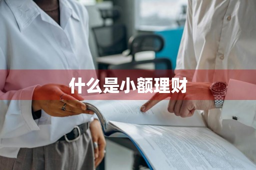 什么是小额理财