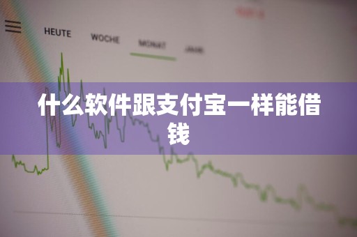 什么软件跟支付宝一样能借钱