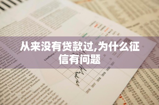 从来没有贷款过,为什么征信有问题