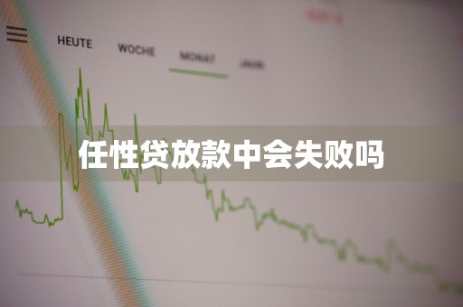 任性贷放款中会失败吗