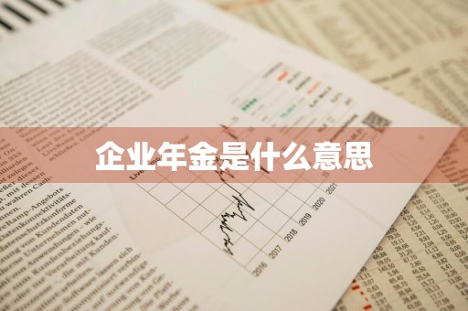 企业年金是什么意思