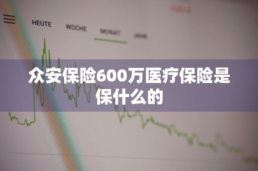 众安保险600万医疗保险是保什么的