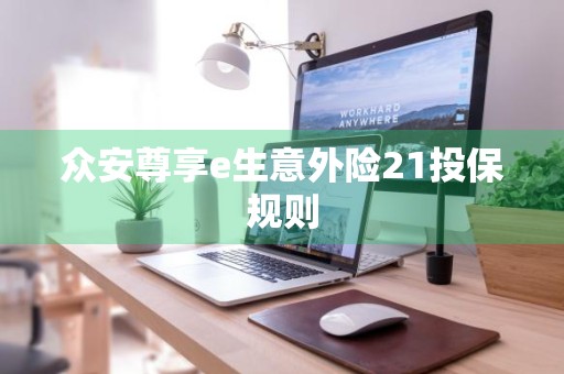 众安尊享e生意外险21投保规则