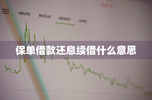 保单借款还息续借什么意思