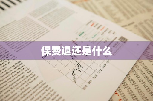 保费退还是什么