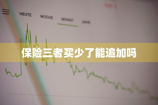 保险三者买少了能追加吗