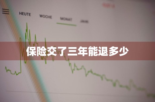保险交了三年能退多少