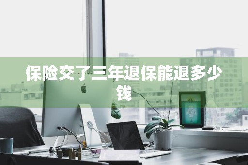 保险交了三年退保能退多少钱
