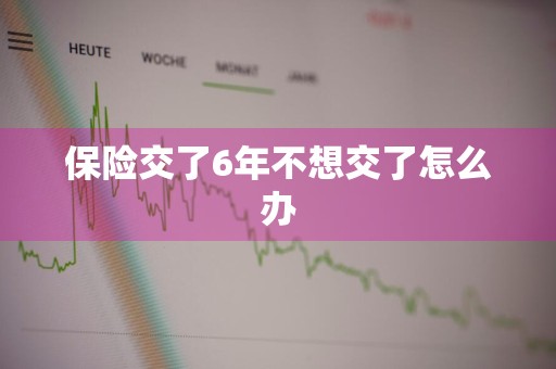 保险交了6年不想交了怎么办