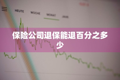 保险公司退保能退百分之多少