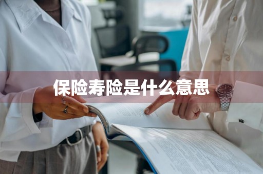 保险寿险是什么意思
