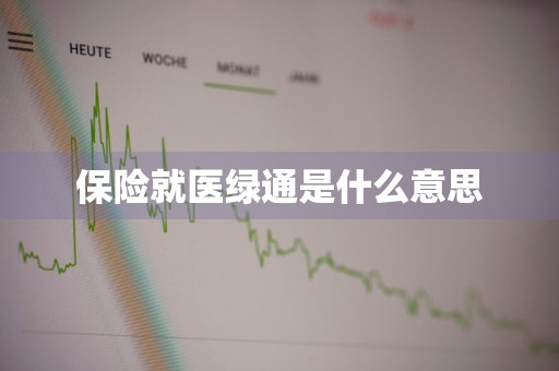 保险就医绿通是什么意思