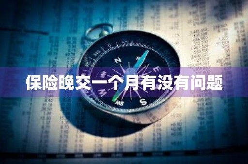 保险晚交一个月有没有问题