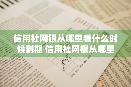 信用社网银从哪里看什么时候到期 信用社网银从哪里看什么时候到期的