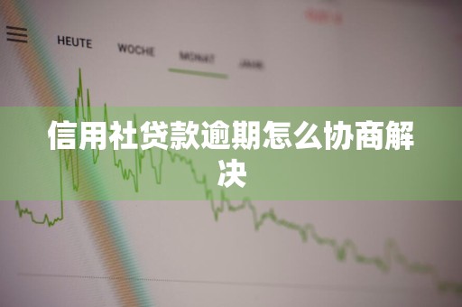 信用社贷款逾期怎么协商解决