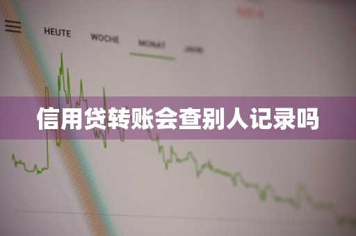 信用贷转账会查别人记录吗