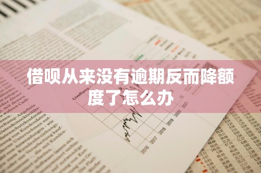 借呗从来没有逾期反而降额度了怎么办