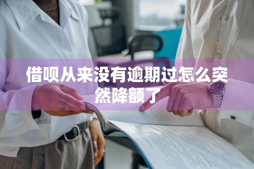 借呗从来没有逾期过怎么突然降额了