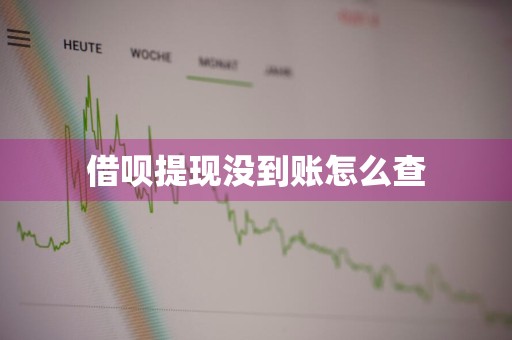 借呗提现没到账怎么查