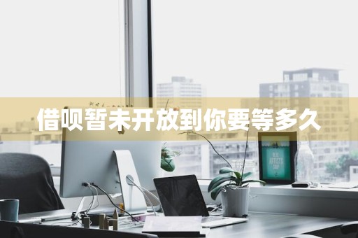 借呗暂未开放到你要等多久