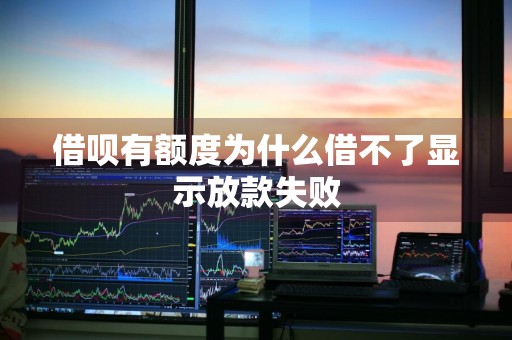 借呗有额度为什么借不了显示放款失败