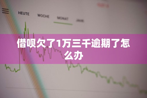 借呗欠了1万三千逾期了怎么办