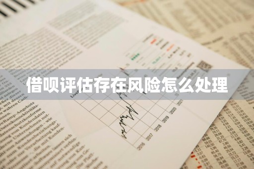 借呗评估存在风险怎么处理