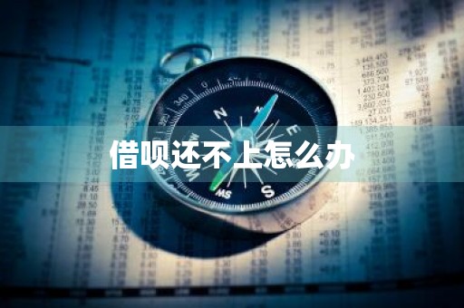借呗还不上怎么办