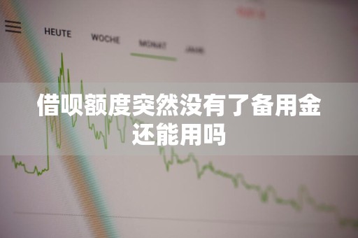 借呗额度突然没有了备用金还能用吗