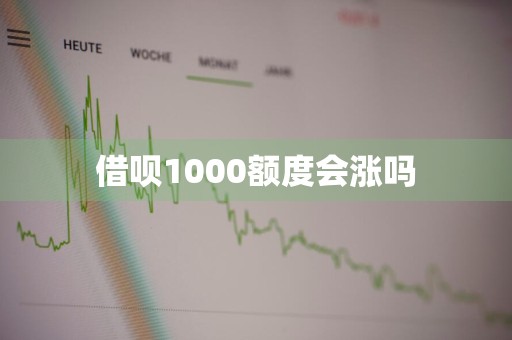 借呗1000额度会涨吗