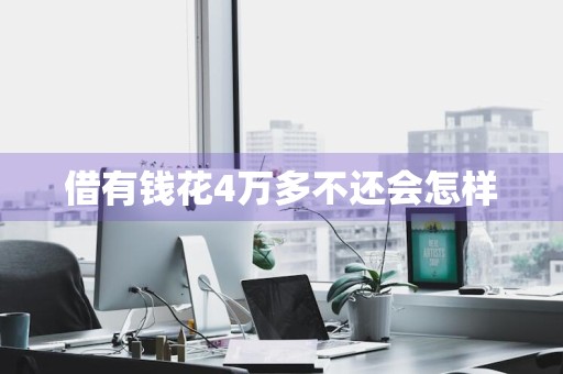 借有钱花4万多不还会怎样