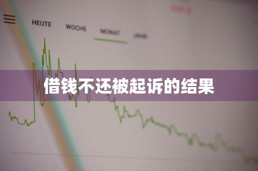 借钱不还被起诉的结果