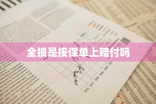 全损是按保单上赔付吗