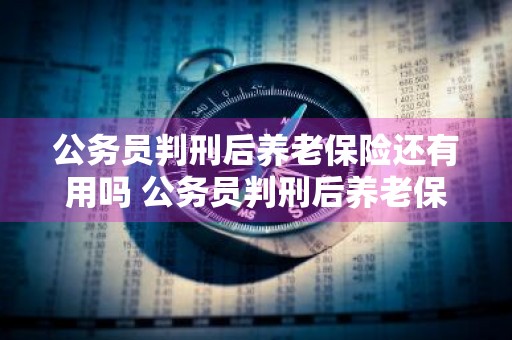 公务员判刑后养老保险还有用吗 公务员判刑后养老保险还有用吗现在