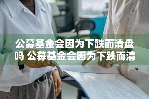 公募基金会因为下跌而清盘吗 公募基金会因为下跌而清盘吗为什么