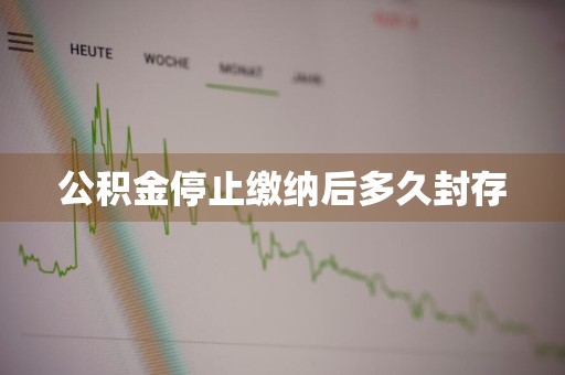 公积金停止缴纳后多久封存