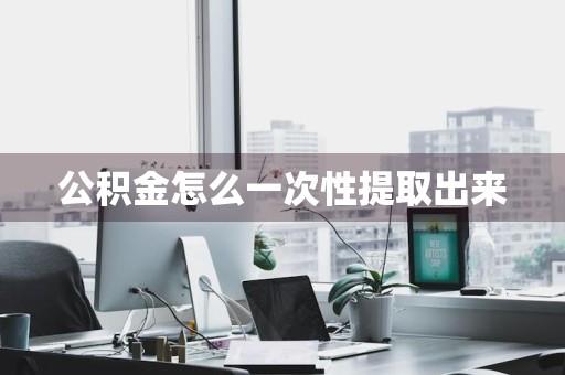公积金怎么一次性提取出来