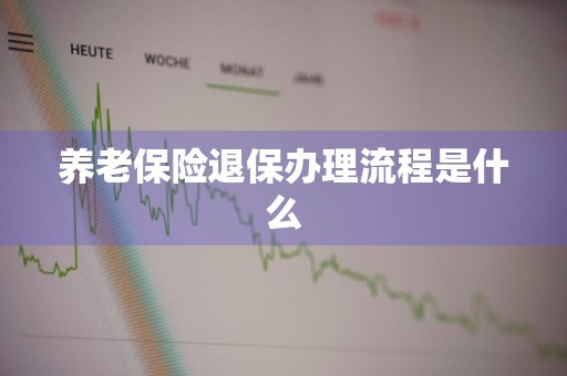 养老保险退保办理流程是什么