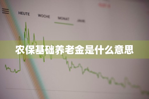农保基础养老金是什么意思
