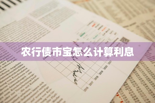 农行债市宝怎么计算利息