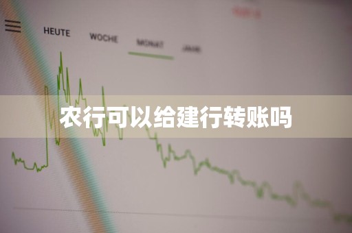 农行可以给建行转账吗