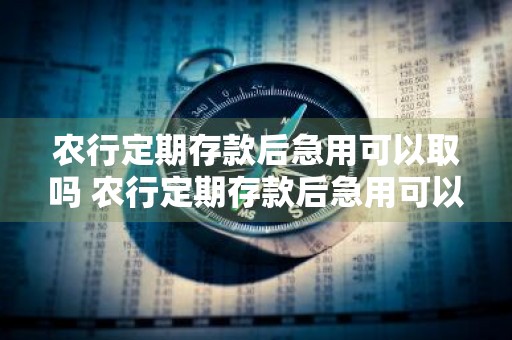 农行定期存款后急用可以取吗 农行定期存款后急用可以取吗安全吗